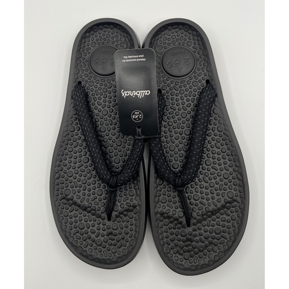 Allbirds Sugar Zeffer Natural Black SweetFoam Flip Flops Mens 10 AB005VU100
